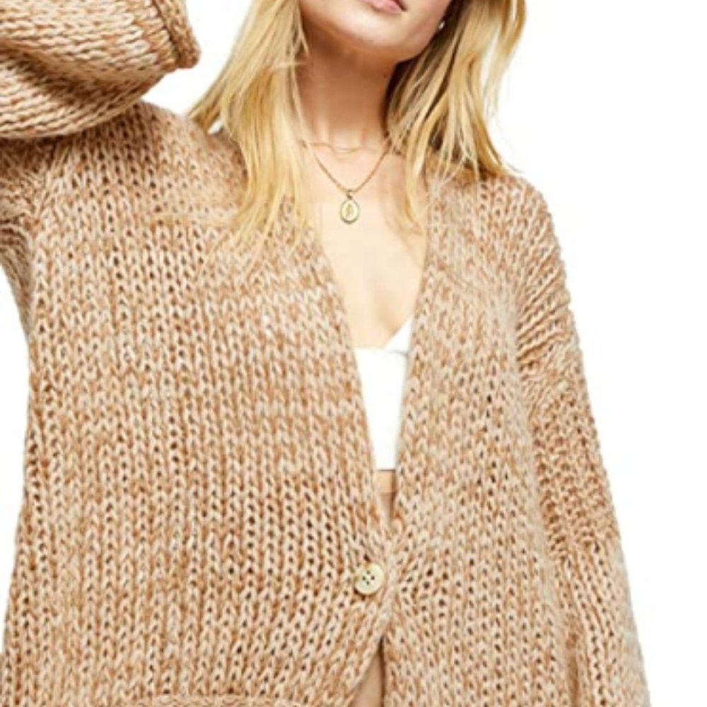 Free People Womens Bell Sleeves Drapey Cardigan - Picture 4 of 8